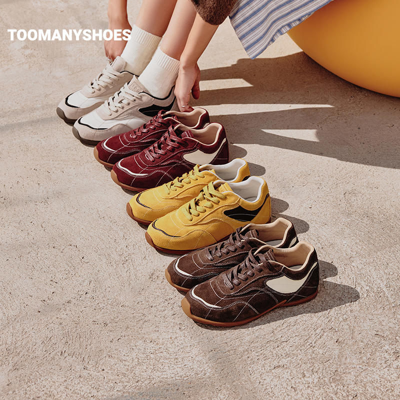 【主播推荐】Toomanyshoes奶油华夫运动休闲阿甘鞋复古德训鞋