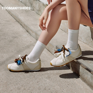 【主播推荐】Toomanyshoes奶茶啵啵运动鞋复古德训鞋
