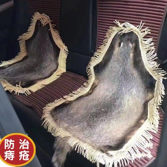 汽车坐垫四季通用沙发垫座垫真皮座套汽车保健獾子皮天然皮毛透气