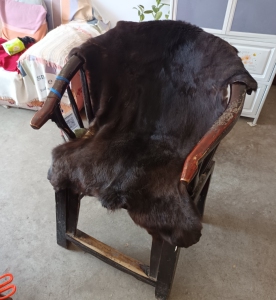 整张狗皮仿真虎皮豹狼皮动物皮地毯真毛一体沙发汽车垫防潮犬椅垫