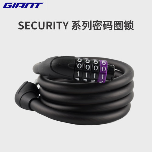 捷安特小巧防盗自行车密码锁