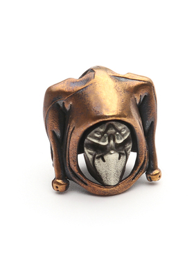 复古紫铜红色忍者伞绳刀坠钥匙扣挂件户外配件DIY吊坠EDC工具配件