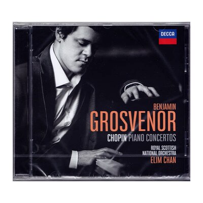 原装进口 肖邦钢琴协奏曲 / Benjamin Grosvenor CD唱片 4850365