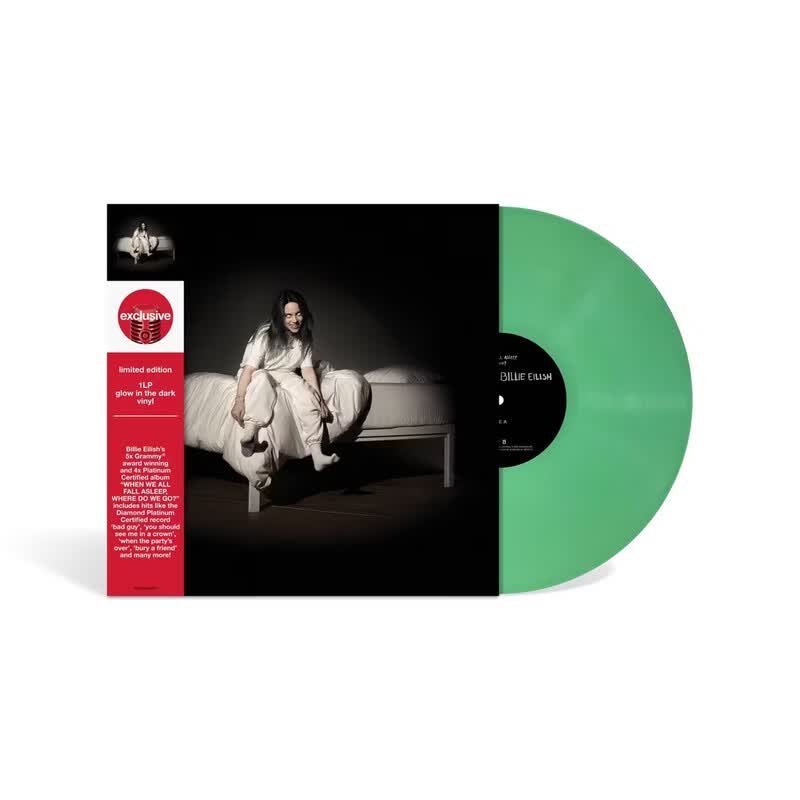 碧梨专辑 Billie Eilish When We All Fall Asleep夜光LP黑胶唱片图片