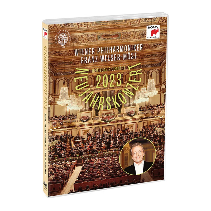 原版进口 2023年维也纳新年音乐会 DVD 韦尔瑟·莫斯特 古典音乐 音乐/影视/明星/音像 音乐CD/DVD 原图主图