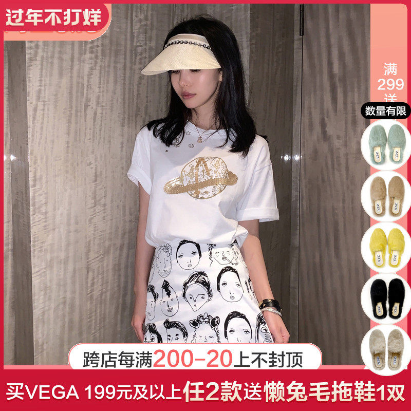 designer Vega Vesture Fashion street temperament Portrait Half skirt 2019 New spring and summerin the Women's clothing/Boutique , Skirts  category - from Buy2taobao.com to provide professional Taobao agent buy service