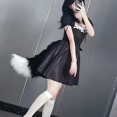 手作兽尾巴毛绒cosplay狐狸尾巴