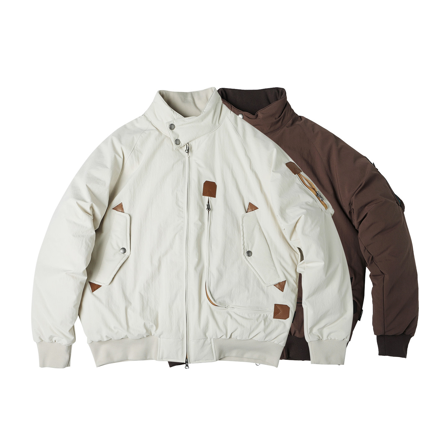 冬季老钱风哈林顿夹克羽绒服硬汉老干部风干练立领多口袋保暖外套,男装,羽绒服,淘宝优惠券,粉丝福利购,淘宝优惠卷