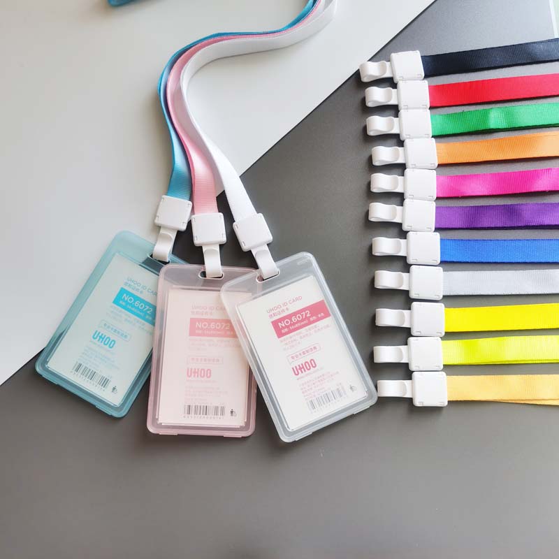 优和6072双面6071透明证件卡套工作牌工牌厂牌挂绳内页5.4*8.5cm