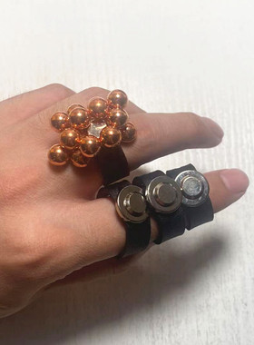 弹弓专用强磁戒指吸钢珠超强吸力磁铁密室逃脱户外调节魔术吸铁石