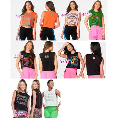 ZB背心棉舞蹈服短款宽松运动