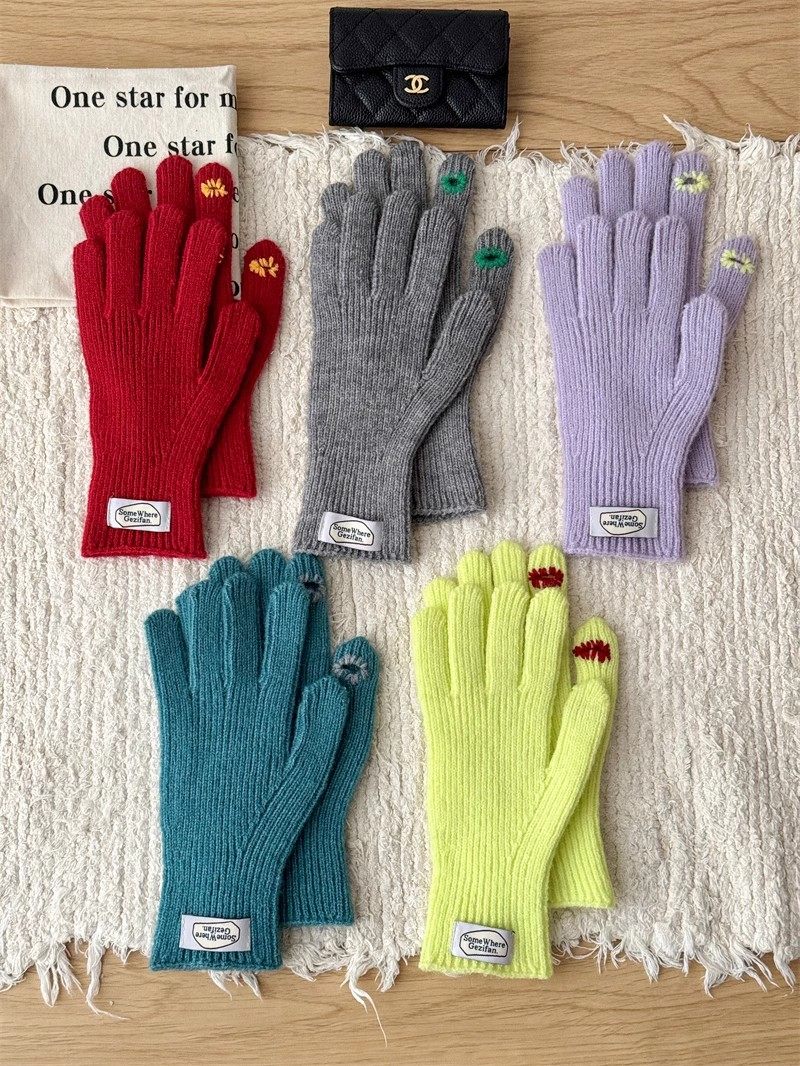 针织手套女冬季新款韩国纯色缝线设计漏指可玩手机保暖骑行防寒,服饰配件/皮带/帽子/围巾,手套,淘宝优惠券,粉丝福利购,淘宝优惠卷