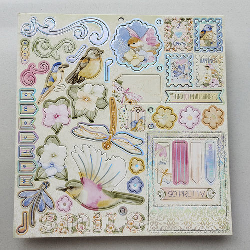 欧单复古花鸟手帐相册剪贴簿12寸