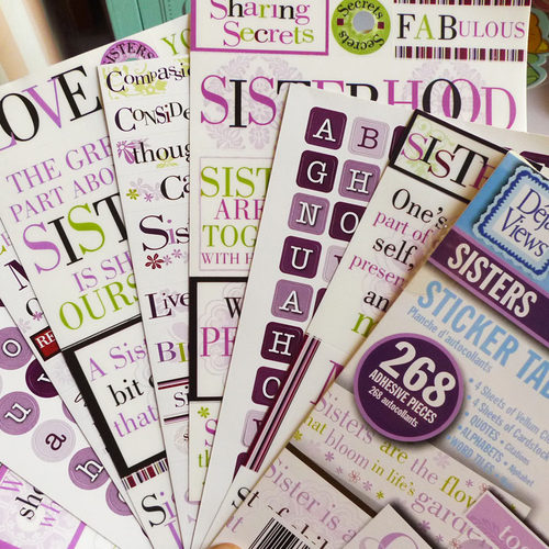 欧单正品 超华丽姐妹/女孩 英文字母 单词句子268个字母组套装