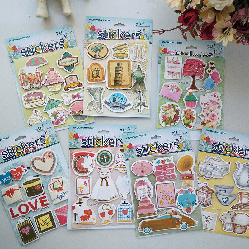 出口单情人茶杯裁缝爆炸盒剪贴簿