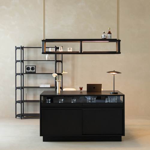 梵几岛台带灯可储物西厨吧台