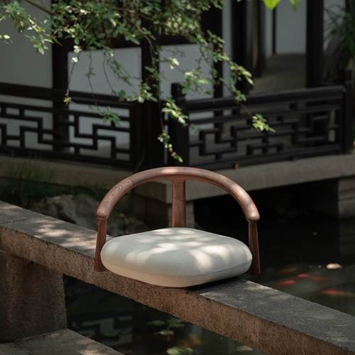 梵几禅坐茶室榻榻米靠背椅