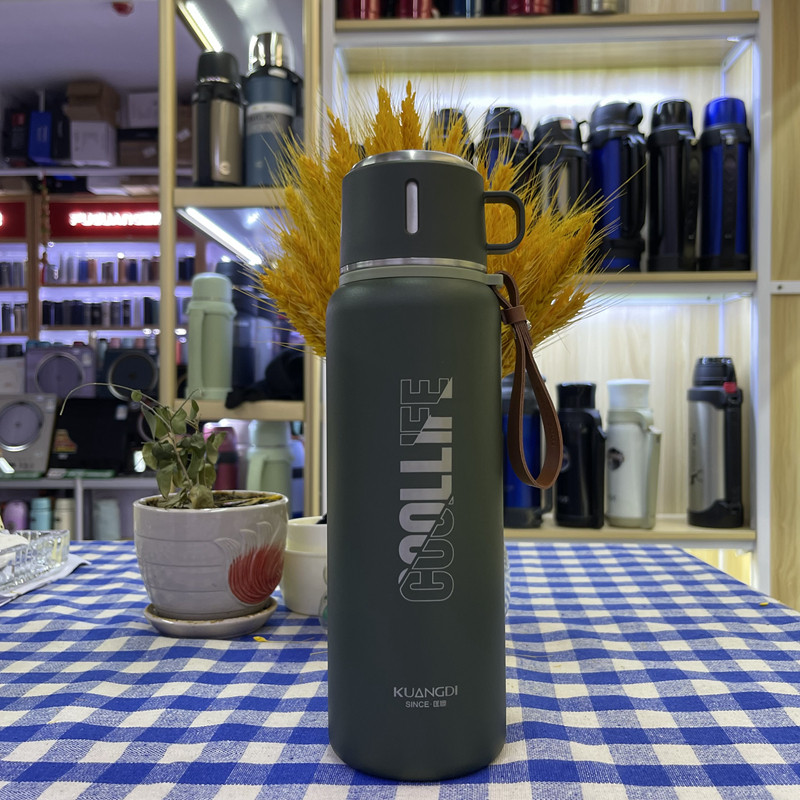 匡迪保温杯316不锈钢焖茶杯水杯泡茶杯便携户外车载杯子印字5984
