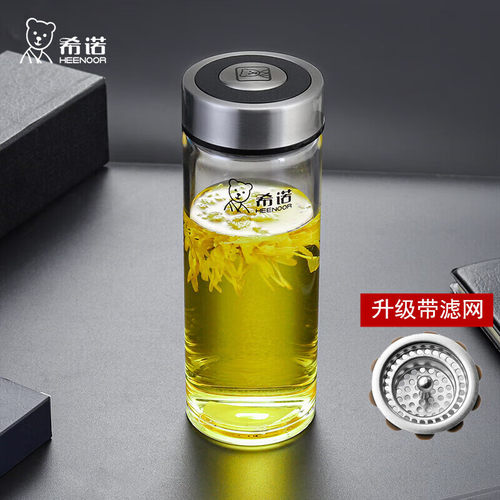 希诺加厚便携商务车载单层玻璃杯