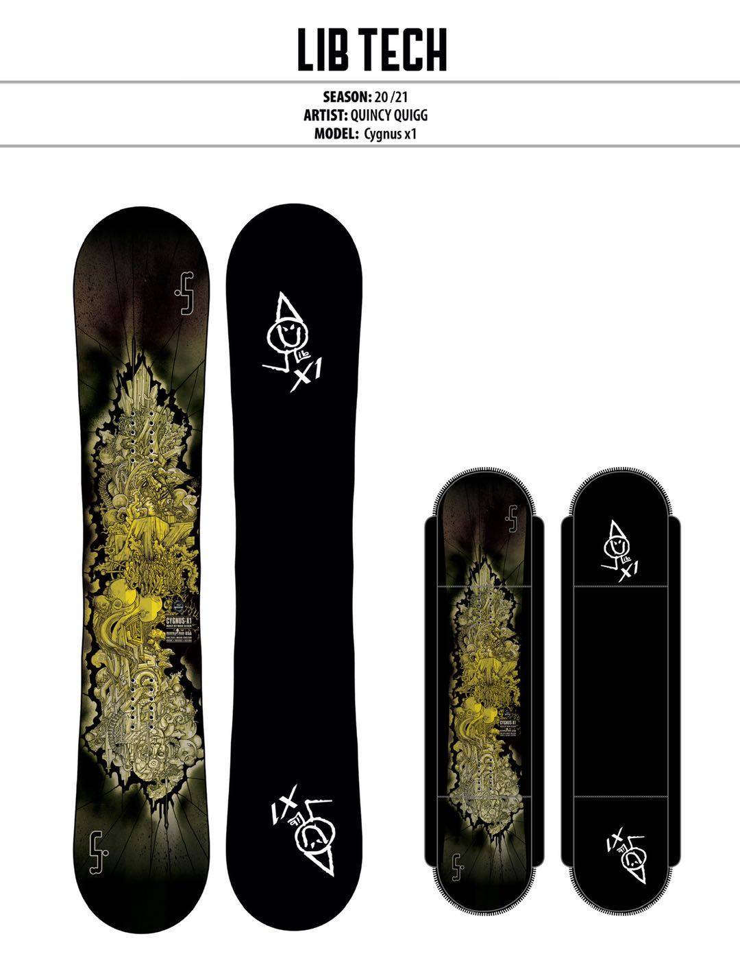 鞍山极速 美国LIBtech手工 波浪边刃单板滑雪板 X1