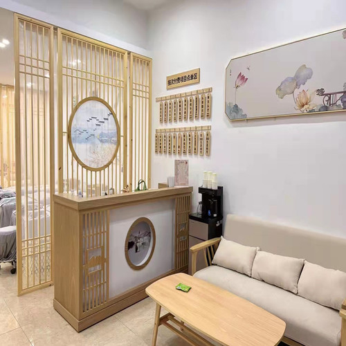 新中式隔断屏风实木花格镂空