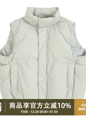 UrbanStandard日系极简cleanfit羽绒马甲男冬季复古保暖加厚外套
