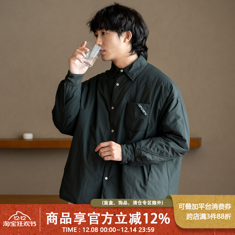 UrbanStandard日系衬衫领羽绒服