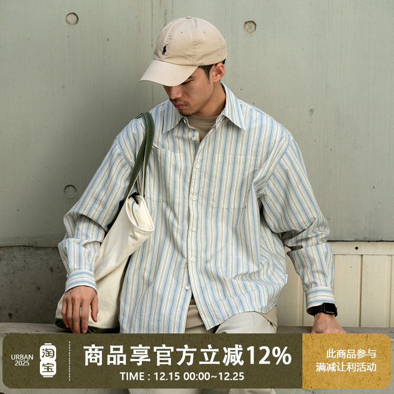 UrbanStandard休闲宽松长袖衬衫