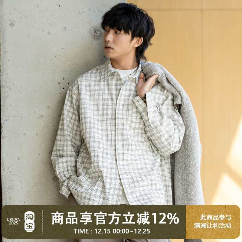 UrbanStandard日系泡泡纱衬衫