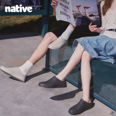 native新款一脚蹬凉鞋轻便洞洞鞋