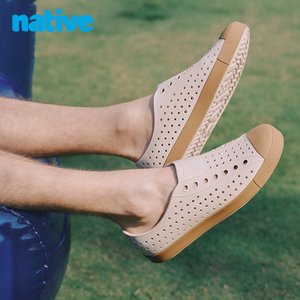 春夏旅游洞洞鞋native男鞋凉鞋户外休闲鞋透气有足弓不累脚沙滩鞋