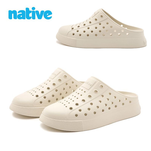 native半拖洞洞鞋女士透气溯溪鞋