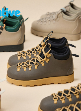 native马丁靴 男款加厚靴子 新款复古棉鞋防水短靴冬季保暖雪地靴