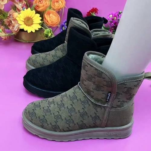 冬季女老北京布鞋软底防滑雪地棉