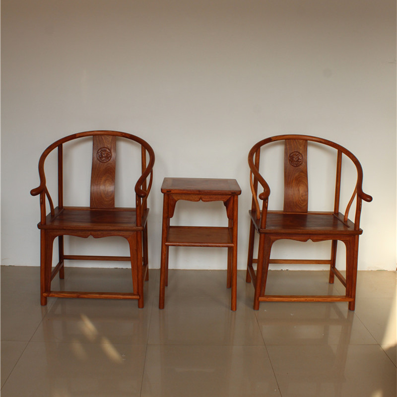 花梨木明式圈椅王世镶安思远香港复苏比款圈椅缅甸花梨大果紫檀