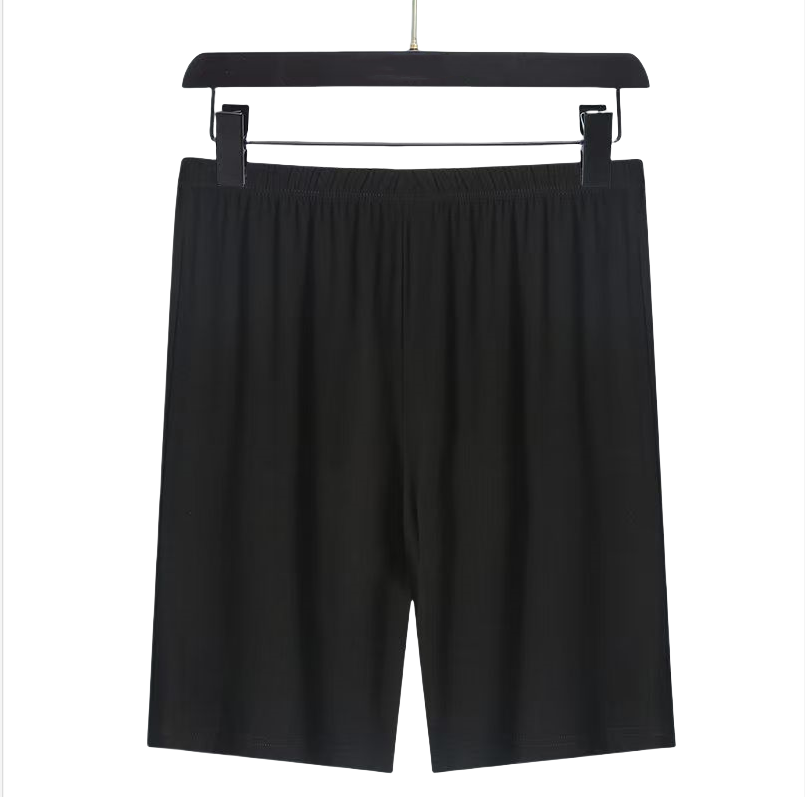 男士薄款莫代尔睡裤五分裤大码中年休闲宽松居家短裤沙滩裤可外穿