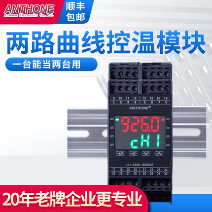 两路程序段温控模块可以控制两路温度曲线控制RS485温度控制器
