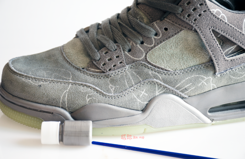 aj4联名灰麂皮中底掉色修复补色颜料橡胶底喷涂手绘补色剂中灰色