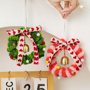 圣诞节装饰扭扭棒花环挂件创意扭扭棒圣诞树手工成品圣诞节的礼物