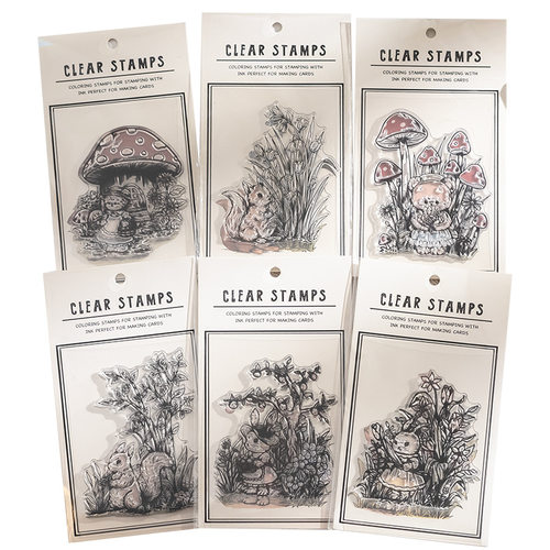 小动物透明硅胶手帐印章