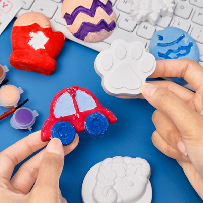 儿童手工diy石膏娃娃幼