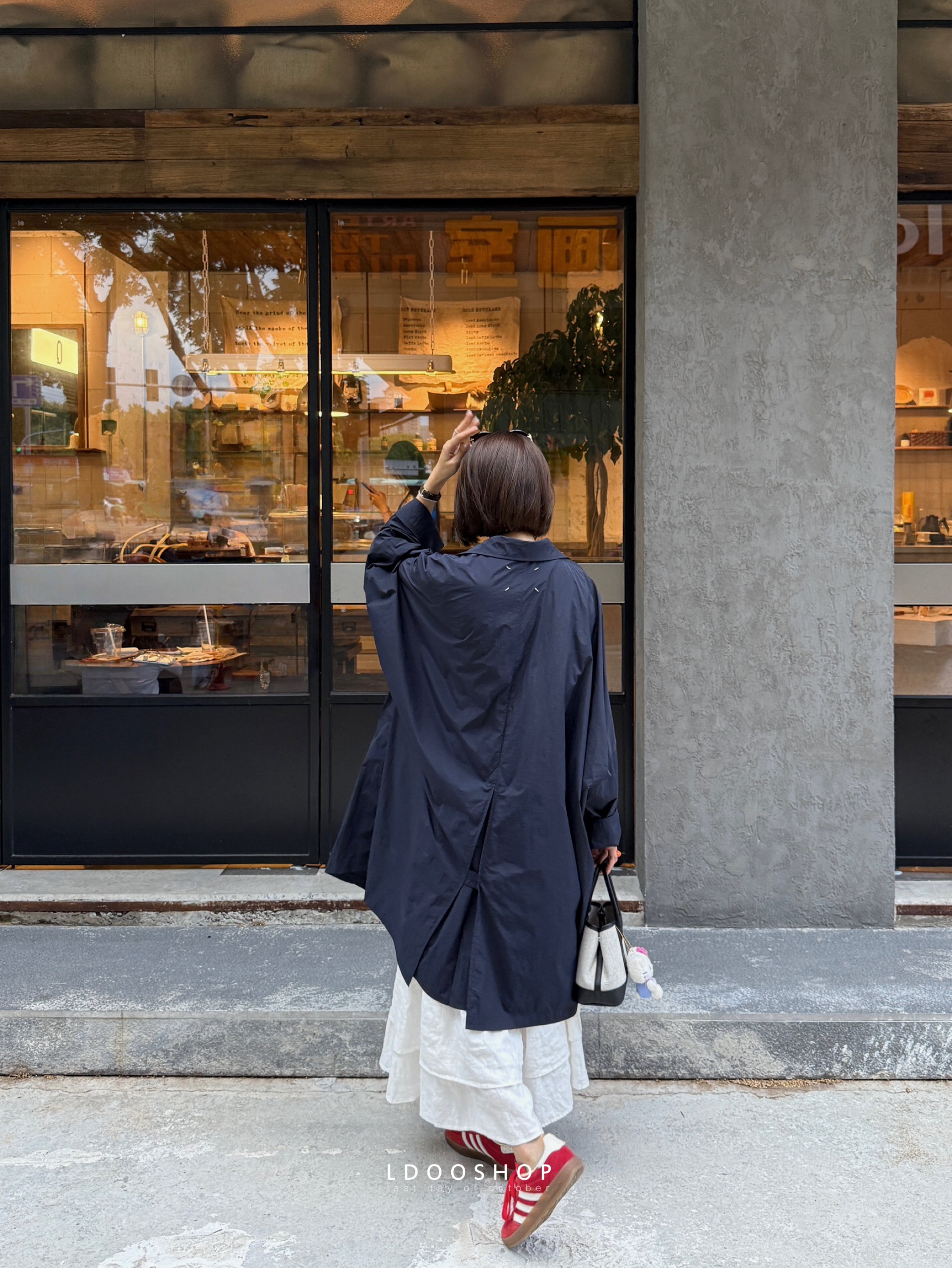 日本再生纤维宽松廓形轻薄风衣