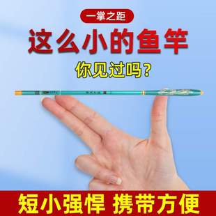 珍溪流竿 短节鱼竿小手竿45cm1.5米 6.3米口袋鱼杆你钓竿袖