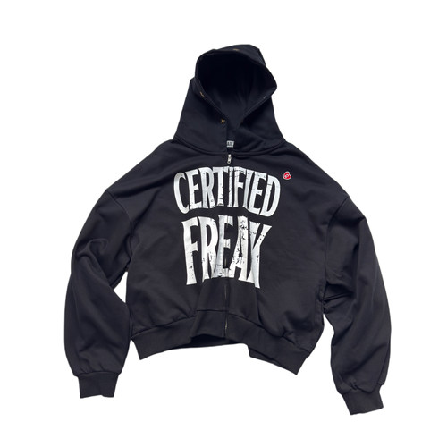 ASTT25AW铆钉镶嵌宽松短款卫衣