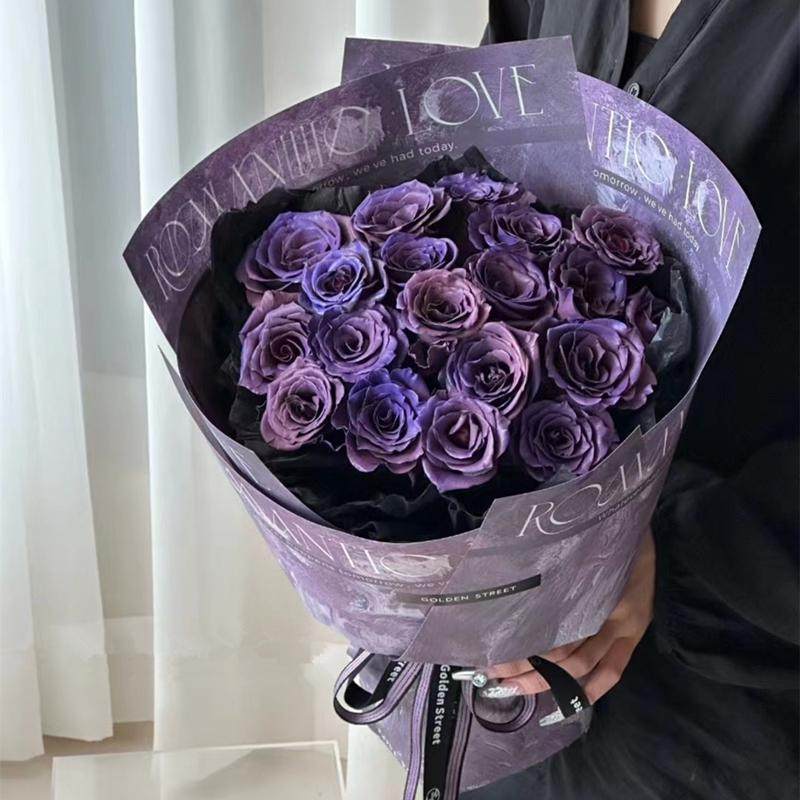 江海新款复古油画风乌梅子酱鲜花包装纸材料印花艺术纸花束包花纸,鲜花速递/花卉仿真/绿植园艺,花艺包装纸,淘宝优惠券,粉丝福利购,淘宝优惠卷