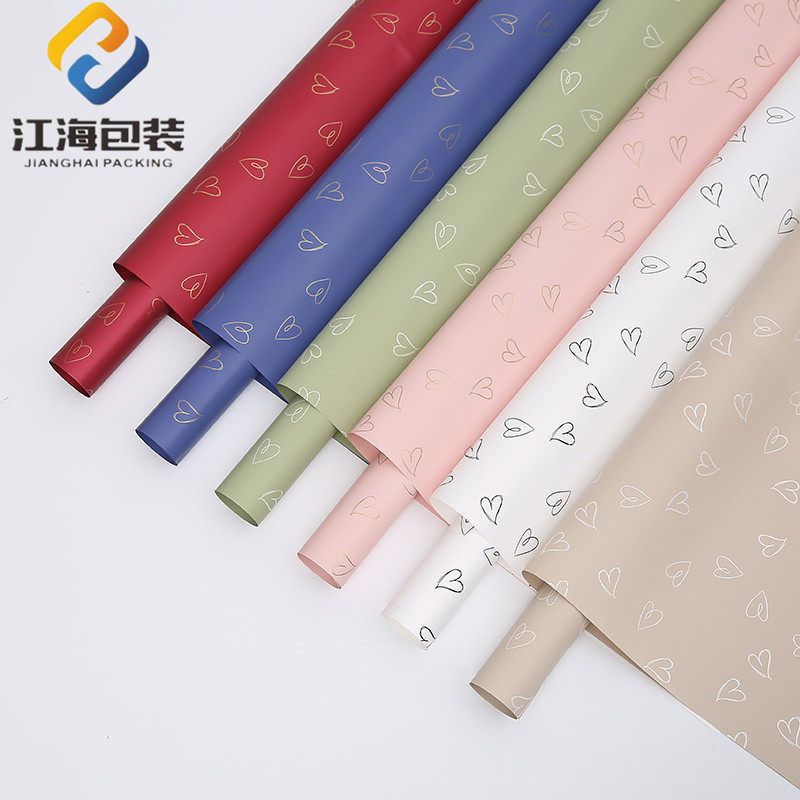 江海鲜花包装纸 辛西娅光心上人 花束花艺印花欧雅纸花店资材材料