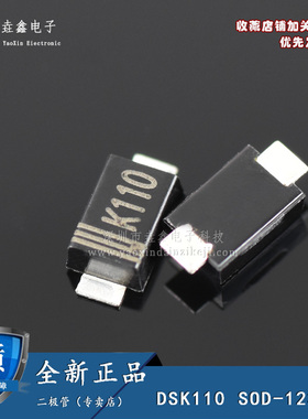 DSK110 肖特基二极管 丝印:K110 贴片SOD-123LF SS110 全新