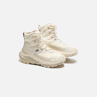HOKA gtx防滑防水耐磨徒步登山鞋 男子高帮燕麦灰户外靴 Kaha