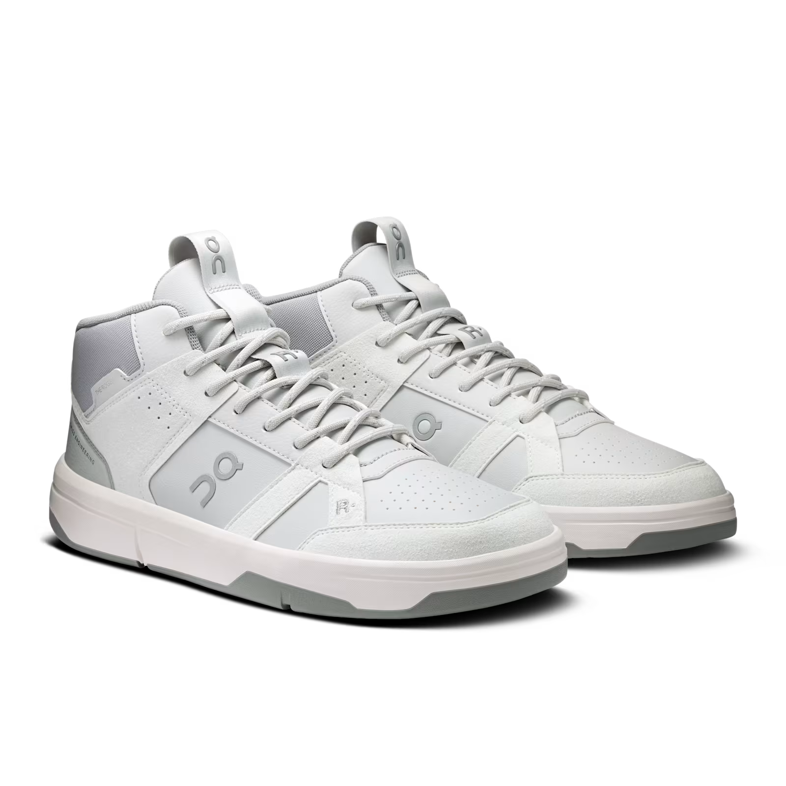 昂跑中帮冰川灰透气运动休闲鞋