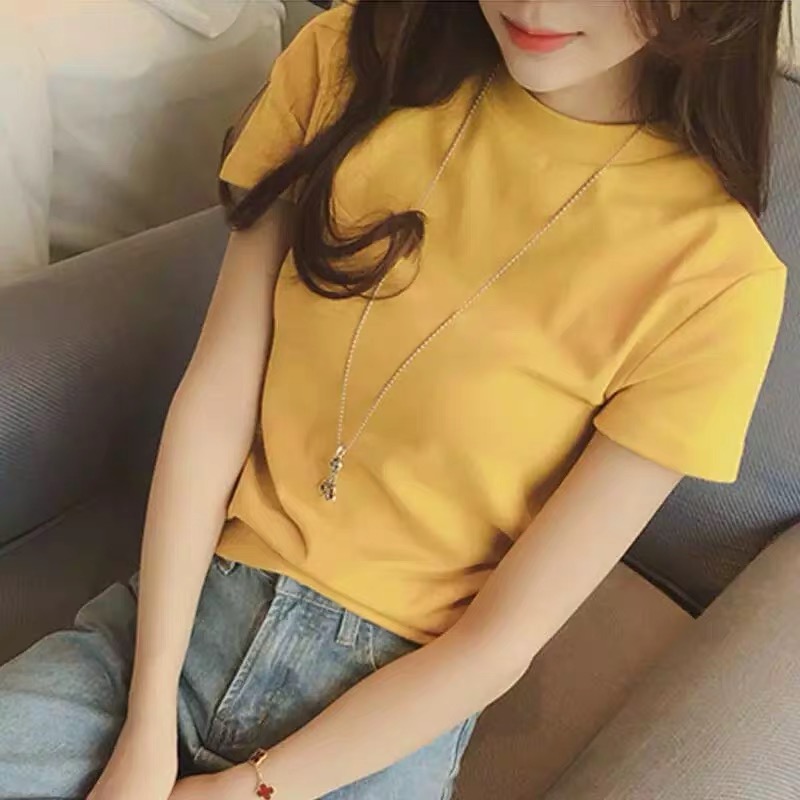券后39.80元2019新款春夏装白色女短袖修身t恤